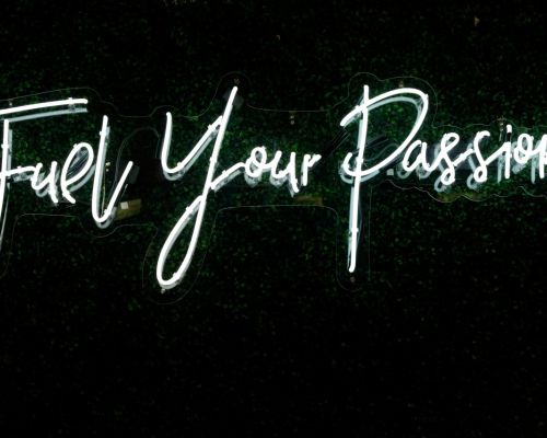 Be passionate. Just be.